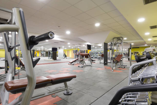 istock Interior of a gym with equipment 993444088