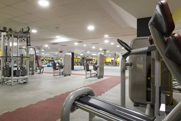 istock Interior of a gym with equipment 993444556