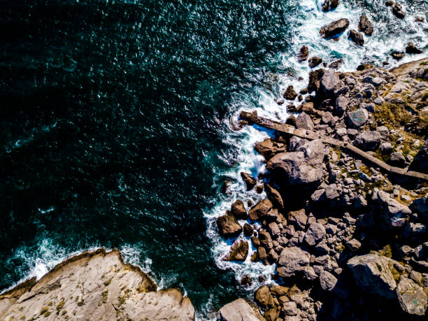 istock aerial top down wallpaper sea coast rocky waves 993448472