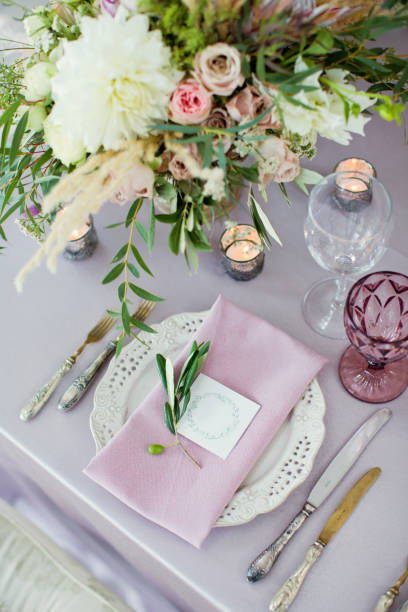 istock table appointments with flower compositions in bohemian style 993454918