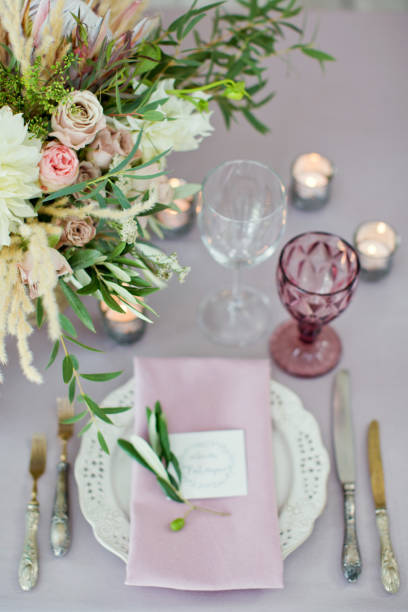 istock table appointments with flower compositions in bohemian style 993454986