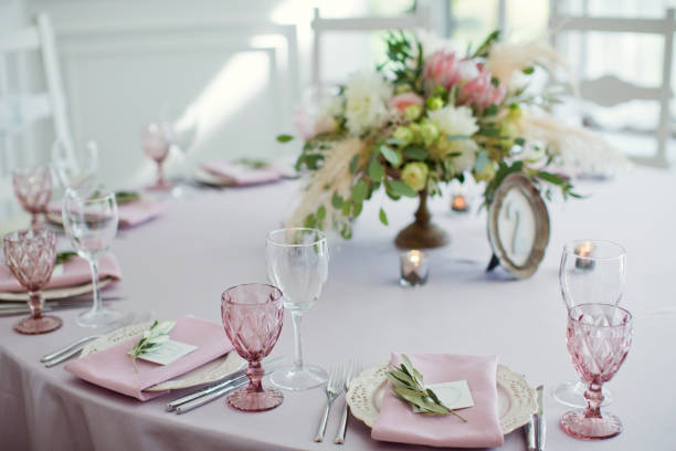 istock table appointments with flower compositions in bohemian style 993455268