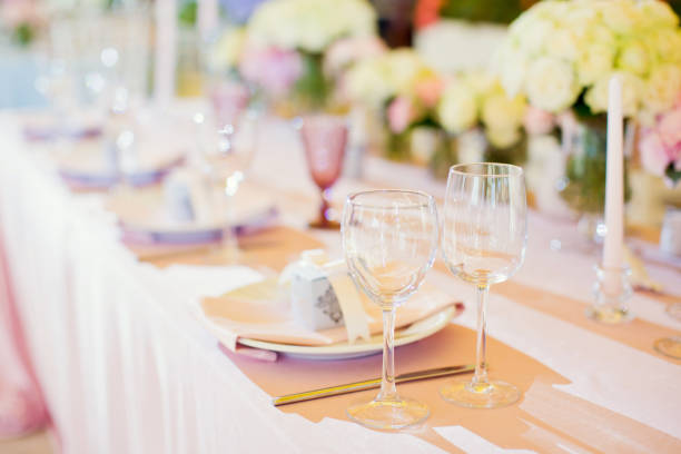istock table appointments with flowers and pink and blue decorations 993455414