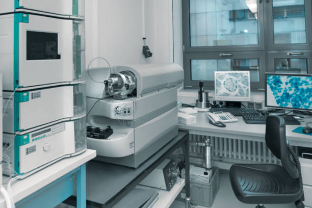 istock Modern laboratory interior out of focus, including equipment 993463594