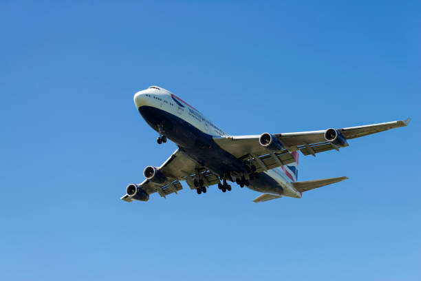 영국 항공 비행기 "점보" 747 - boeing 747 뉴스 사진 이미지