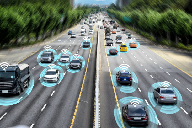 smart auto, autonomen konzept selbst zu fahren. - independence stock-fotos und bilder