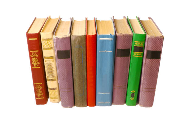 istock pile of old books on white background 993500834