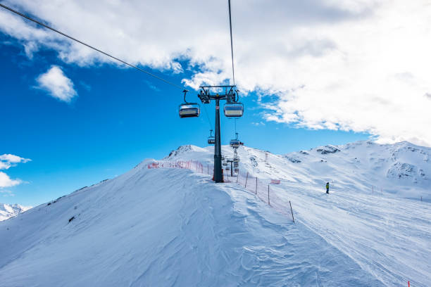 istock Ski-lift in Bormio Ski resort 993508466