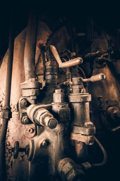 istock Steam locomotive controls. 993514068