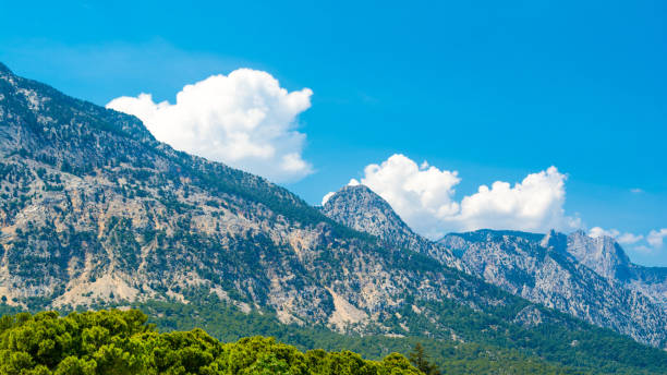 istock Landscape with Taurus Mountains in Turkey witn clouads over the peaks 993527580