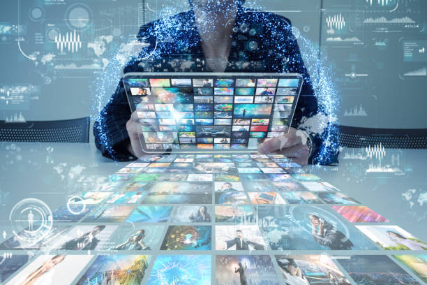 istock Social media concept. Streaming video. Video sharing website. 993558560
