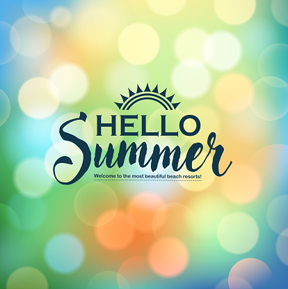 drawn of vector bright summer sign.This file has been used illustrator CS3 EPS10 version feature of multiply.