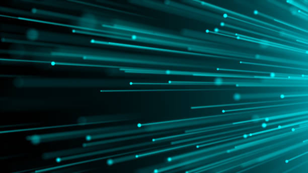 istock 3d image concept of optical fiber, glare effect on tips of optical fiber, 3d render background, computer generated backdrop 993601432