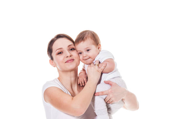 istock Adorable mother and child looking at the camera 993602582