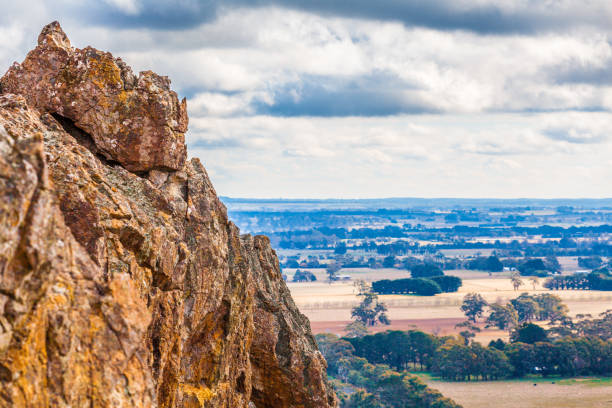 istock Hanging Rock  and countryside in Macedon Ranges, Melbourne, Australia 993603370