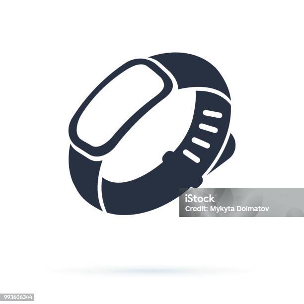 Wristband For Hand Man Blank Rubber Bracelet Black Pictogram Use For Advertising Promotion Control Bracelet Silhouette Stock Illustration - Download Image Now