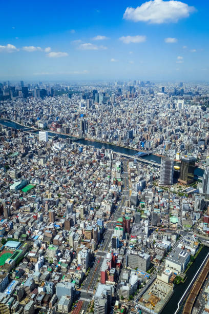istock Tokyo city skyline aerial view, Japan 993627196