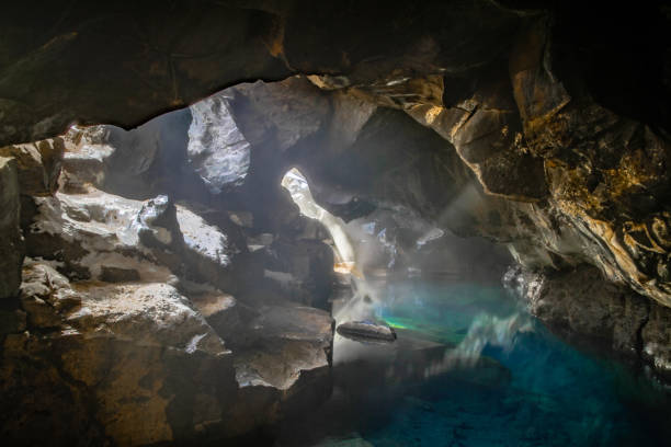 istock Steaming waters of Grjotagja Cave in Iceland. 993630646