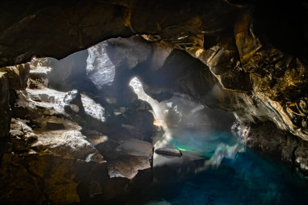 istock Steaming waters of Grjotagja Cave in Iceland. 993630656