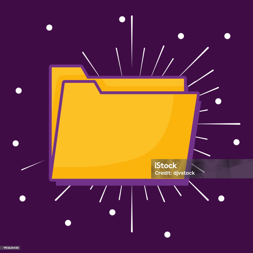Design For Folder Math Color Purple Document Folder Design Stock Illustration - Download Image Now ...