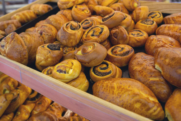 istock Bakery products on the counter. Food industry 993638818