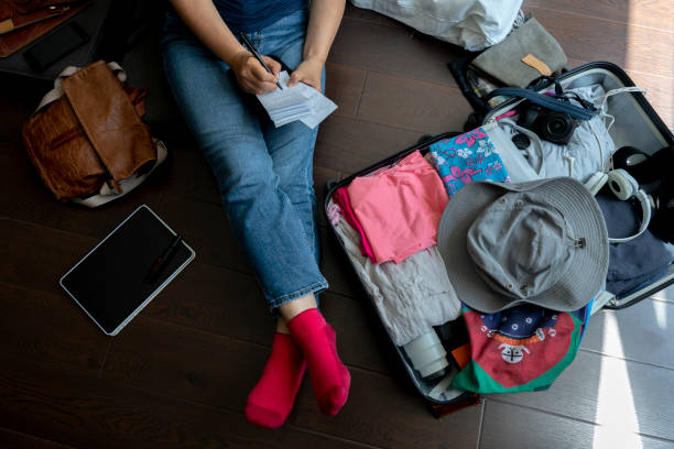 istock making travel plan on hotel room floor 993648030