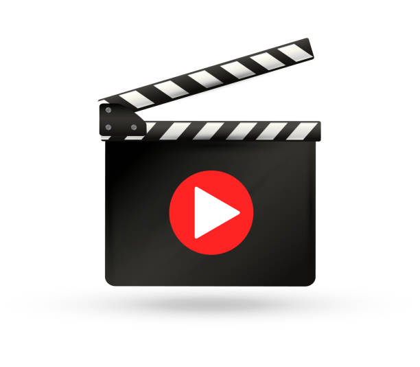 istock Realistic clapper.cinema.Board on a white background.film.time.vector illustration 993652672