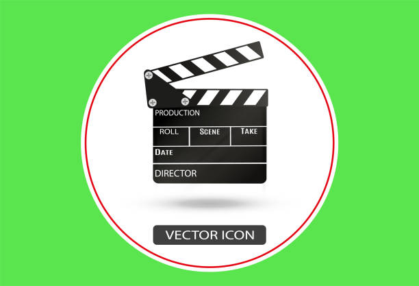 istock Realistic clapper.cinema.Board on a white background.film.time.vector illustration 993657530
