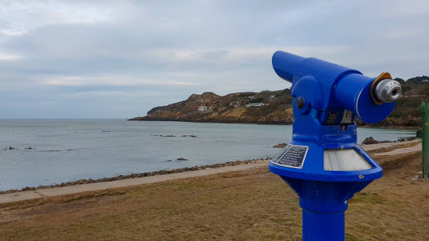 istock Spy glass telescope on the beach of Howth 993659024