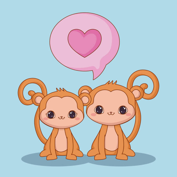 Cartoon Of Monkeys In Love Illustrations, Royalty-Free Vector Graphics & Clip Art - iStock Cartoon Of Monkeys In Love Illustrations, Royalty-Free Vector Graphics & Clip Art - iStock