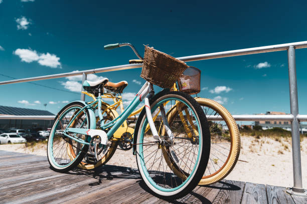 istock Old Style Bicycle on New Jersey Shore Boardwalk 993662992