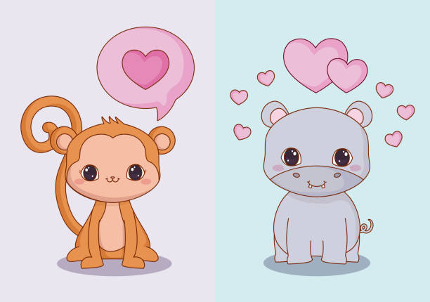 Cartoon Of Monkeys In Love Illustrations, Royalty-Free Vector Graphics & Clip Art - iStock Cartoon Of Monkeys In Love Illustrations, Royalty-Free Vector Graphics & Clip Art - iStock