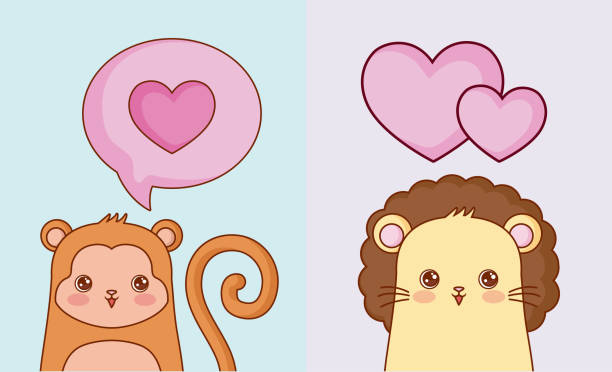Cartoon Of Monkeys In Love Illustrations, Royalty-Free Vector Graphics & Clip Art - iStock Cartoon Of Monkeys In Love Illustrations, Royalty-Free Vector Graphics & Clip Art - iStock