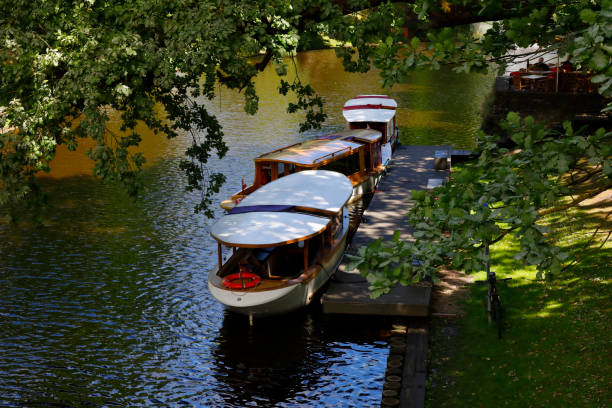 istock Canal boats in Riga, Latvia 993673008