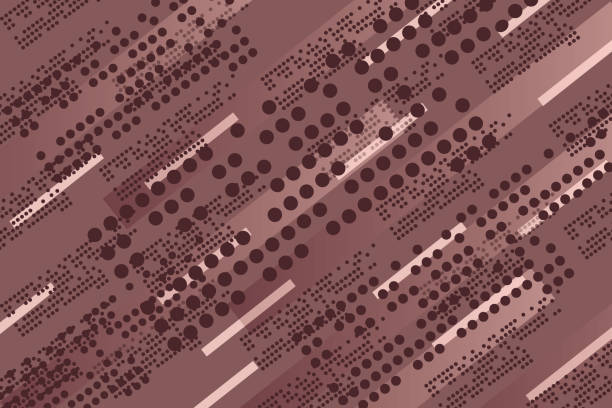 추상적임 원활한 도트 패턴을 배경기술 - brown background material textile torn stock illustrations