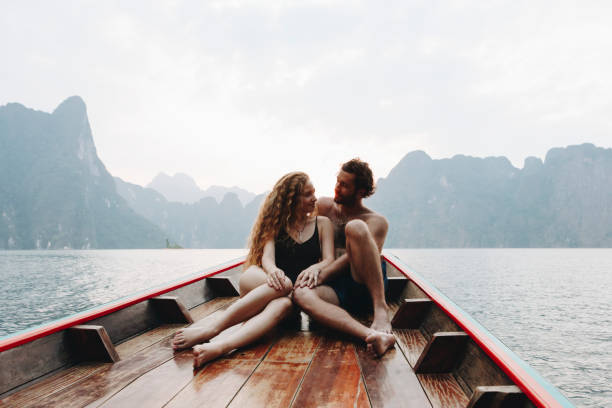 istock Couple boating on a quiet lake 993680094