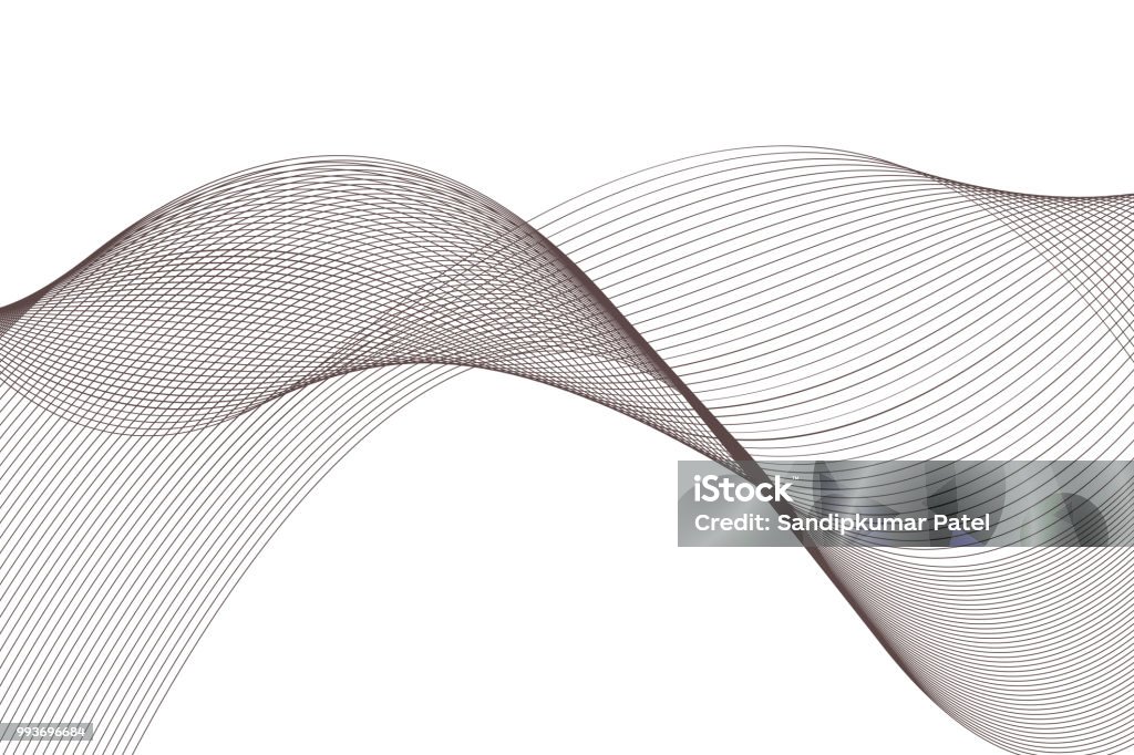 Abstract motion wave background Wave Pattern, Single Line, Pattern, Springtime, Summer Single Line stock vector