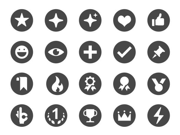 lieblings- und wie-icon-set. enthalten symbole als liebe, button, lesezeichen, hinzufügen, wunschliste, stift und vieles mehr. - looking at view flash stock-grafiken, -clipart, -cartoons und -symbole