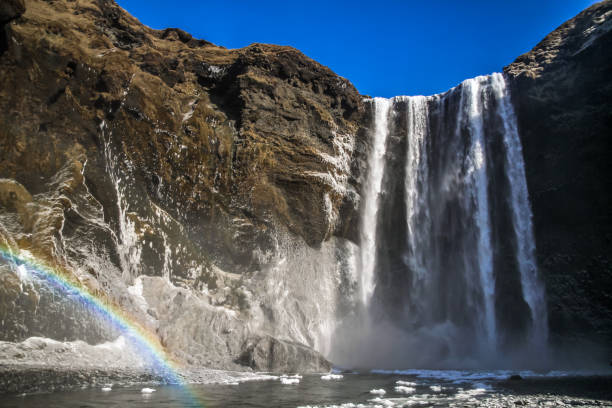 istock Skogafoss waterfall in Iceland 993701684