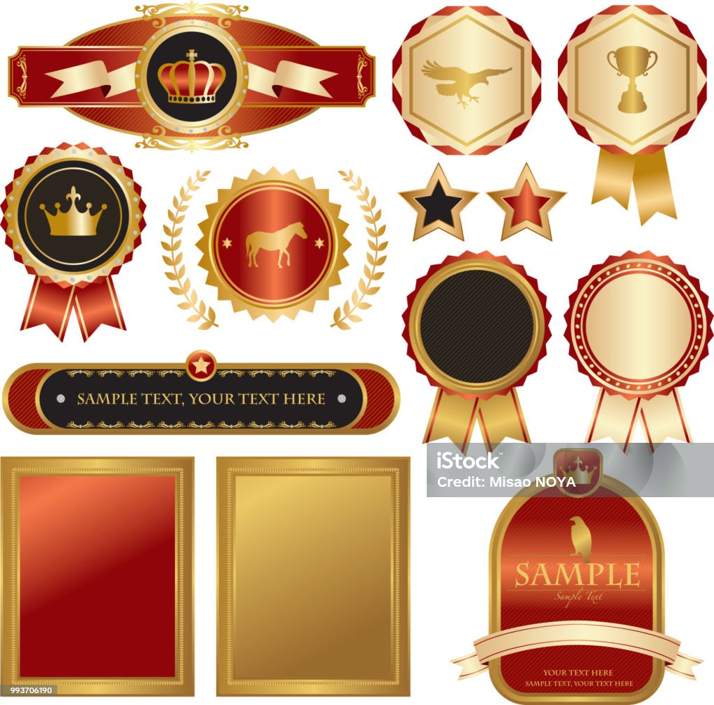 Good Embelems Set Of Emblems Stock Illustration - Download Image Now - Award, Awards ...