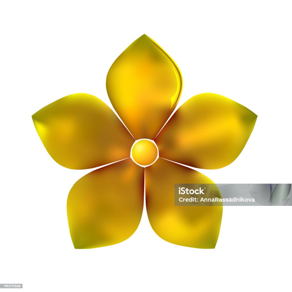 Vetores de Cinco Pétala Da Flor Dourada De Metal Padrão e mais imagens de  Amarelo - Amarelo, Arte Moderna, Artigo de armarinho - iStock