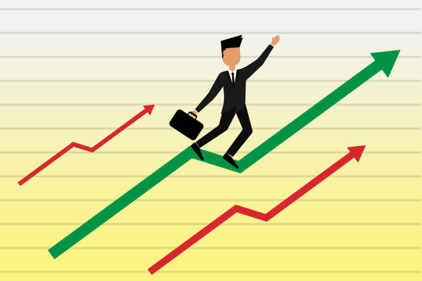 istock business man with finish line to the future.vector and illustration 993727202