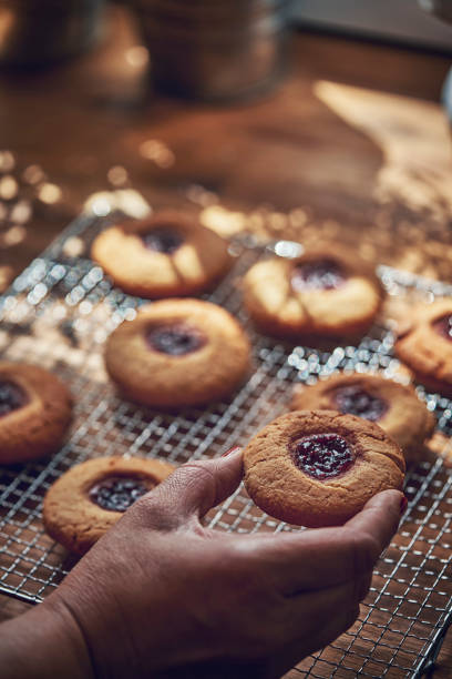 istock Homemade Peanut Butter Cookies with Marmalade 993733462