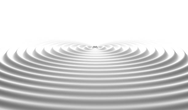 istock Milk. Water Ripples. Digital data and network circles shape in technology concept on white background, 3d abstract illustration 993770172