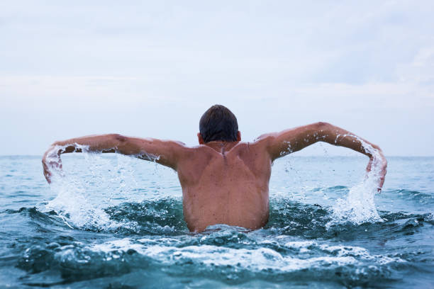 istock Water sport athlete training concept 993770504