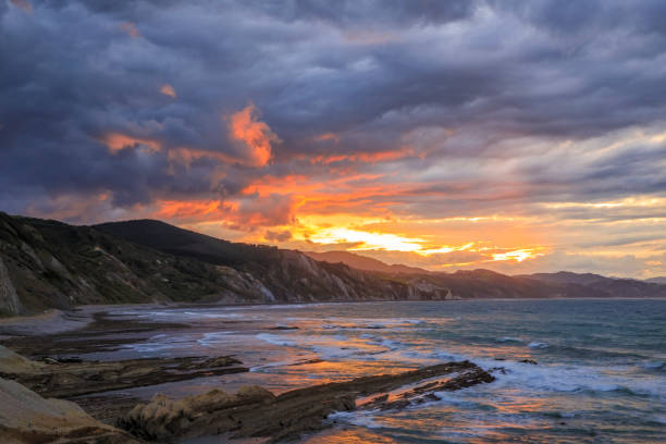 istock Itzurun beach near Zumaia, Spain 993783172