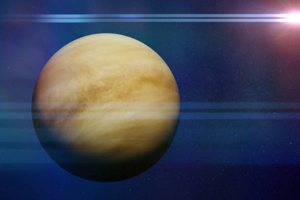 istock planet Venus lit by the bright Sun 993792010