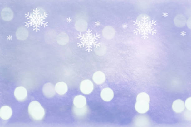 istock Winter lights snowflakes grungy background texture 993795738