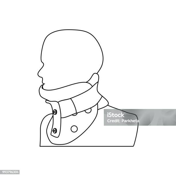 Clamp For The Neck Stock Illustration - Download Image Now - Collar, Human Neck, Adult