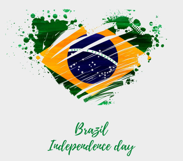 dzień niepodległości brazylii - royalty free illustrations stock illustrations